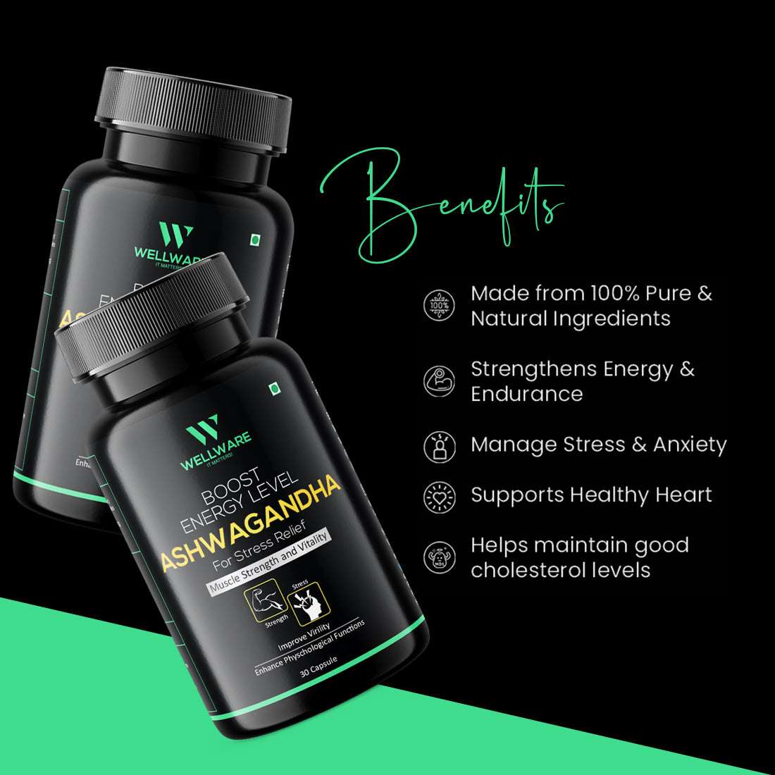 Wellware It Matters Boost Energy Level Ashwagandha Capsule