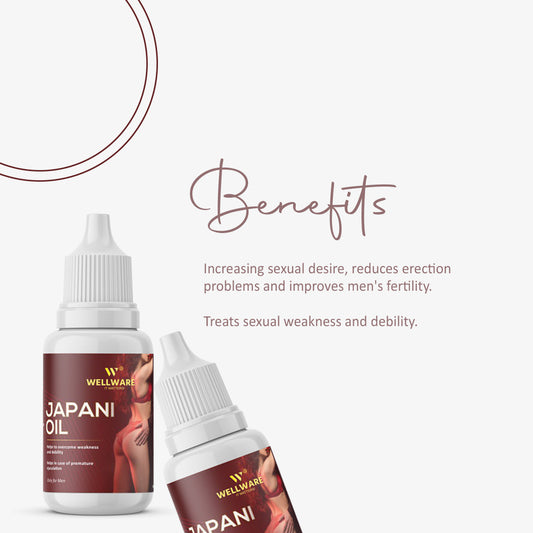Wellware Sexual Japani Oil for More Pleasure I Strength I Stamina For Men