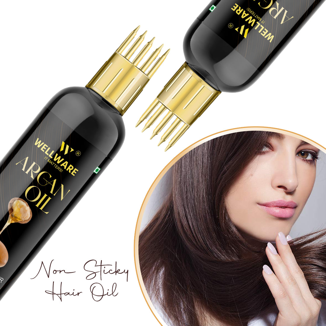 WELLWARE Cold Pressed - Sweet Almond Oil - For Skin & Hair Oil