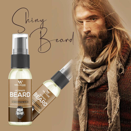 WELLWARE Beard 100% Ultimate Natural Beard Growth OilFor Stimulating fast Beard Growth Hair Oil