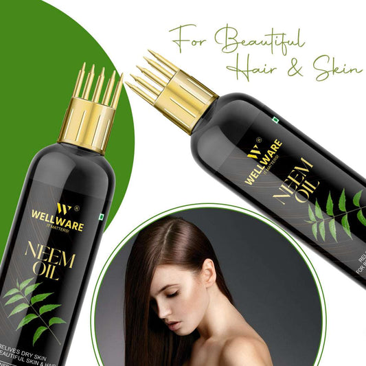 WELLWARE NeemHair growth & Hair Fall Control Oil With Applicator Hair Oil