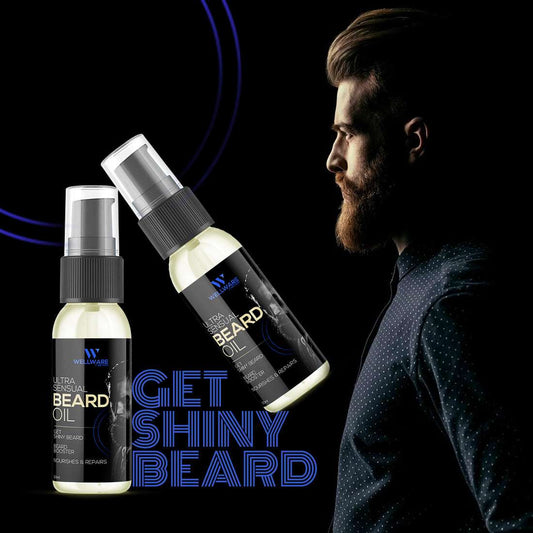 WELLWARE Beard Ultra Sensual 7x Faster Beard Growth oil-100% Natural Ingredients Based Hair Oil
