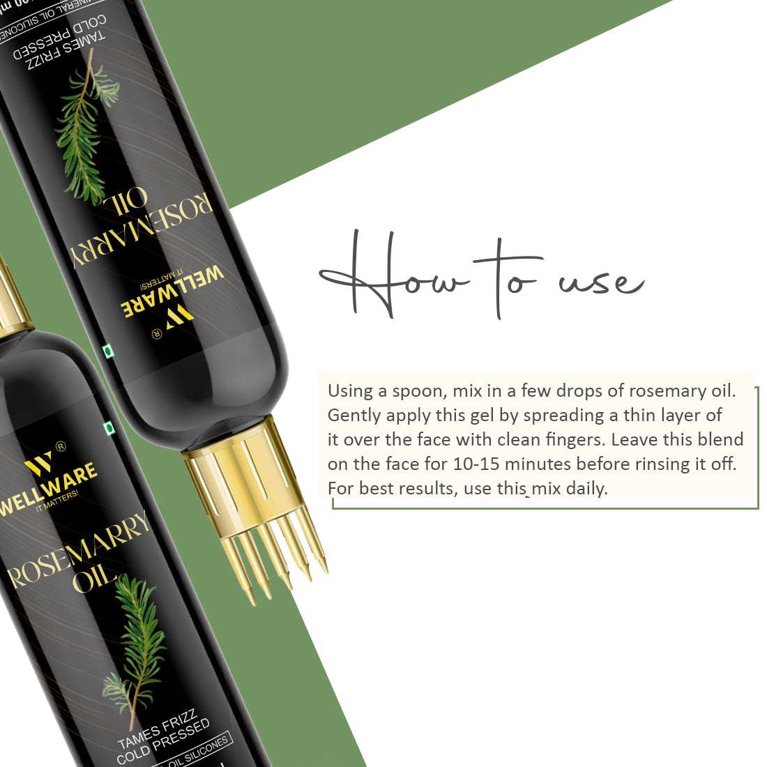 WELLWARE 100 % Pure Rosemarry Hair Fall Control Oil With Applicator Hair Oil