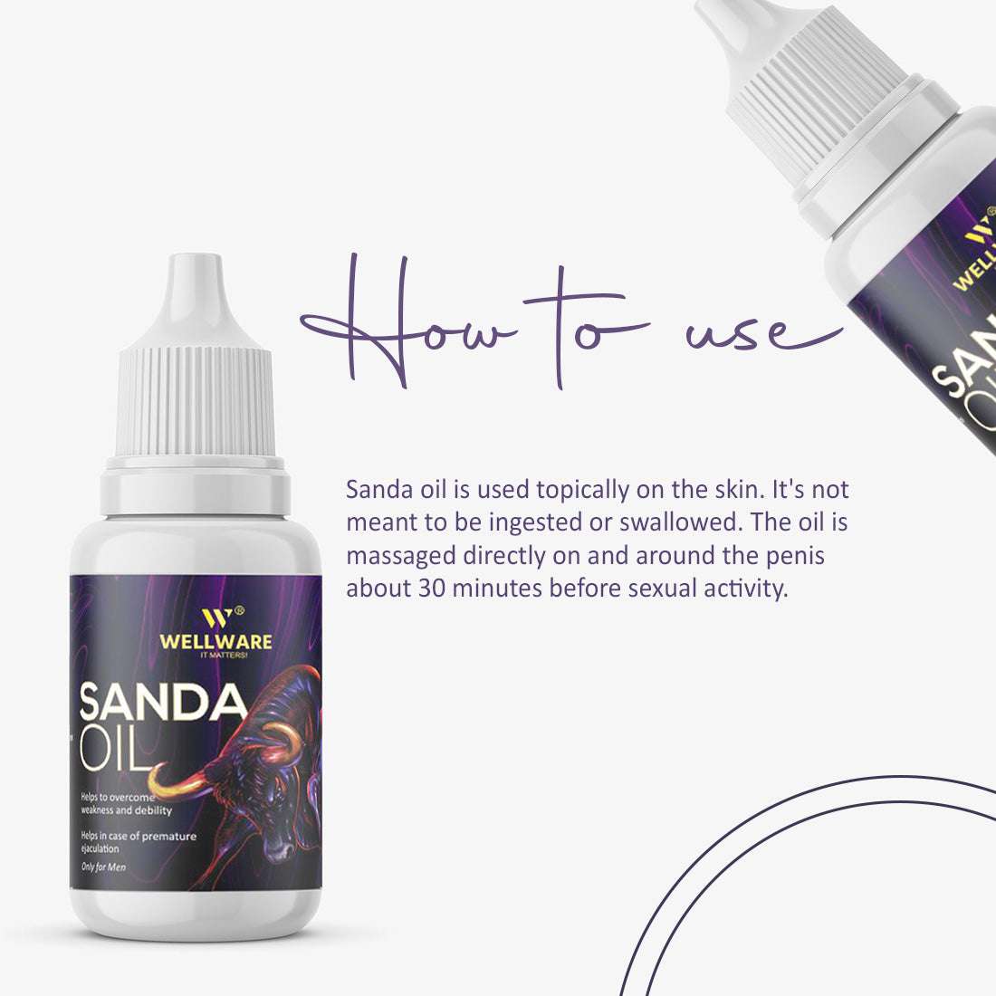 Wellware Sexual Sanda Oil for More Pleasure I Timings I Stamina For Mens