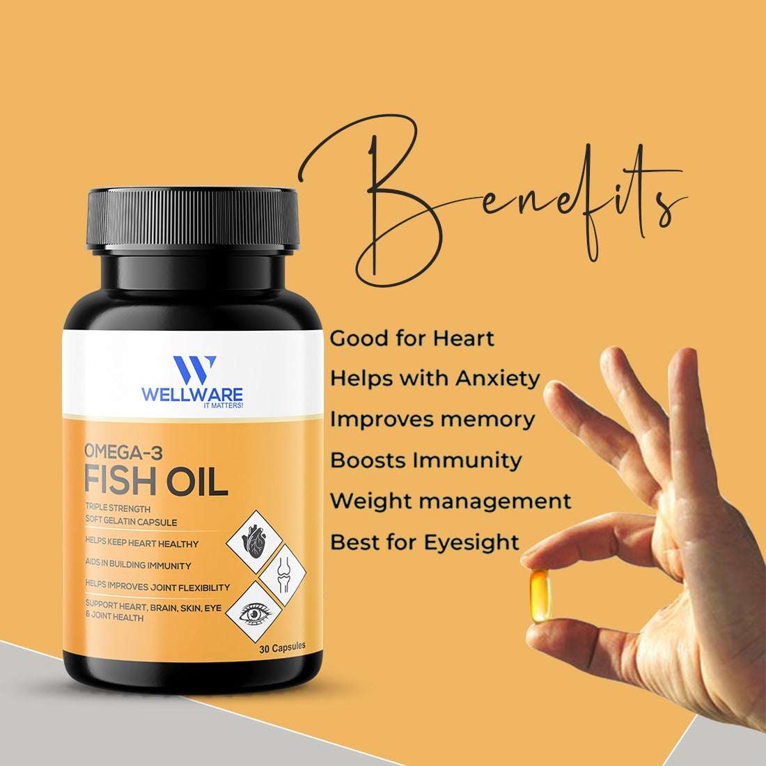 Wellware It Matters Capsule Omega 3 Fish Oil