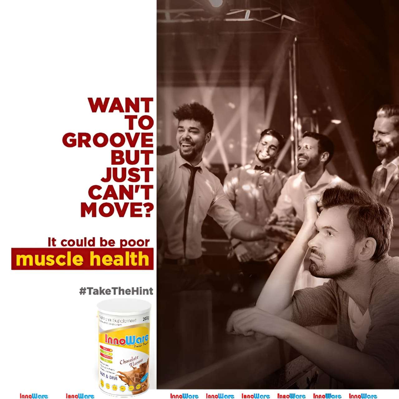 WellWare InnoWare Protien Powder with NUT,DHA & GLA Health Supplement And Nutritional Protein Mix For Adults-(Rich Chocolate Flavor, 200 Gms, Jar) with 25 Vital Nutrients to Support Strength, Immunity & Active Life