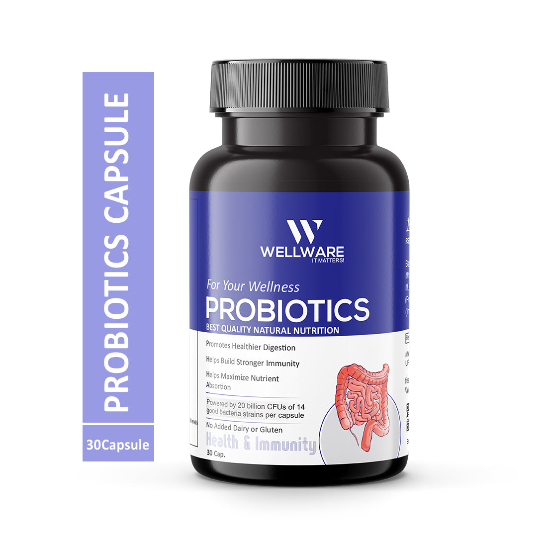 Wellware It Matters For Your Wellness Probiotics Capsule