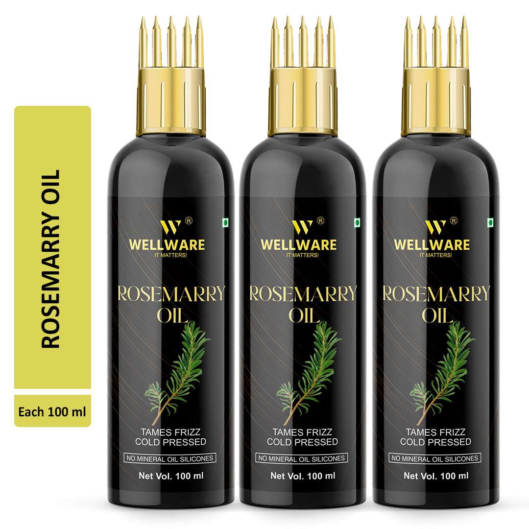 WELLWARE 100 % Pure Rosemarry Hair Fall Control Oil With Applicator Hair Oil