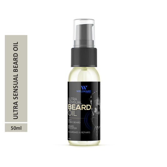 WELLWARE Beard Ultra Sensual 7x Faster Beard Growth oil-100% Natural Ingredients Based Hair Oil