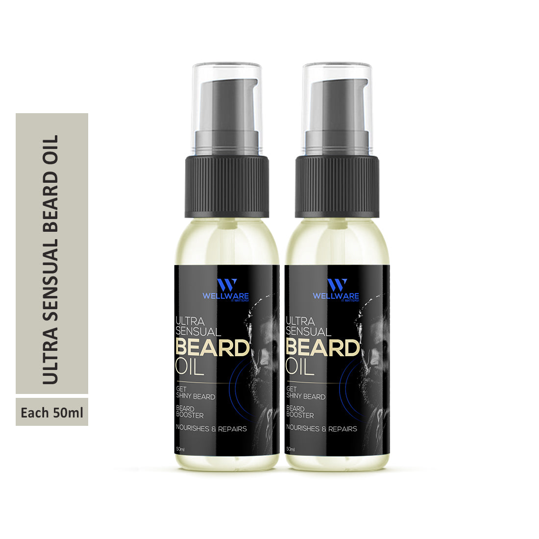 WELLWARE Beard Ultra Sensual 7x Faster Beard Growth oil-100% Natural Ingredients Based Hair Oil