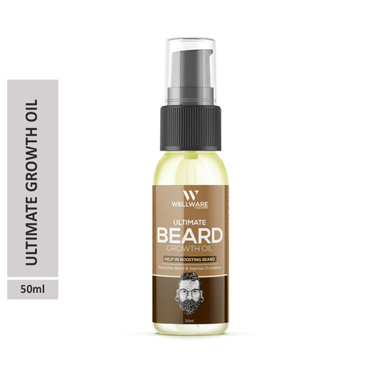 WELLWARE Beard 100% Ultimate Natural Beard Growth OilFor Stimulating fast Beard Growth Hair Oil
