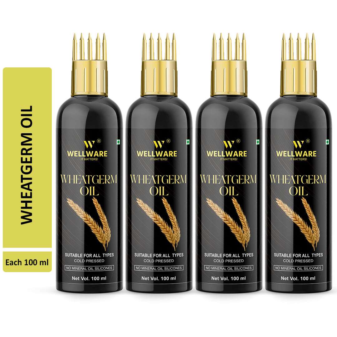 WELLWARE 100 % Pure Wheatgerm Hair Fall Control Oil With Applicator Hair Oil