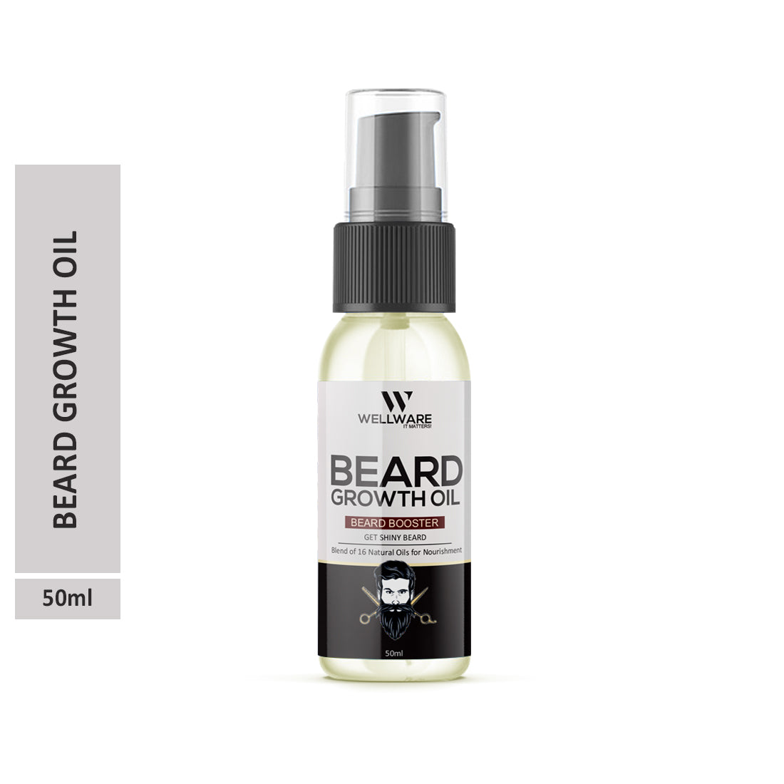 WELLWARE Beard Booster & Hair Growth Oil ,Moustache for Men with 21 Vital ingredients Hair Oil