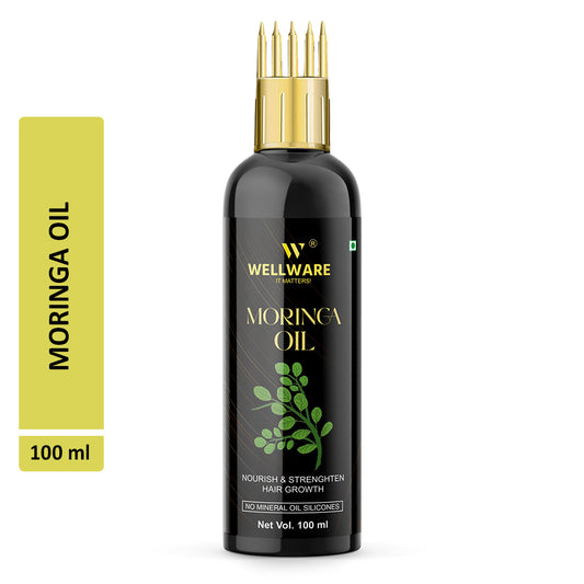 WELLWARE Moringa Oil for Hair growth & Hair Fall Control Oil With Applicator Hair Oil