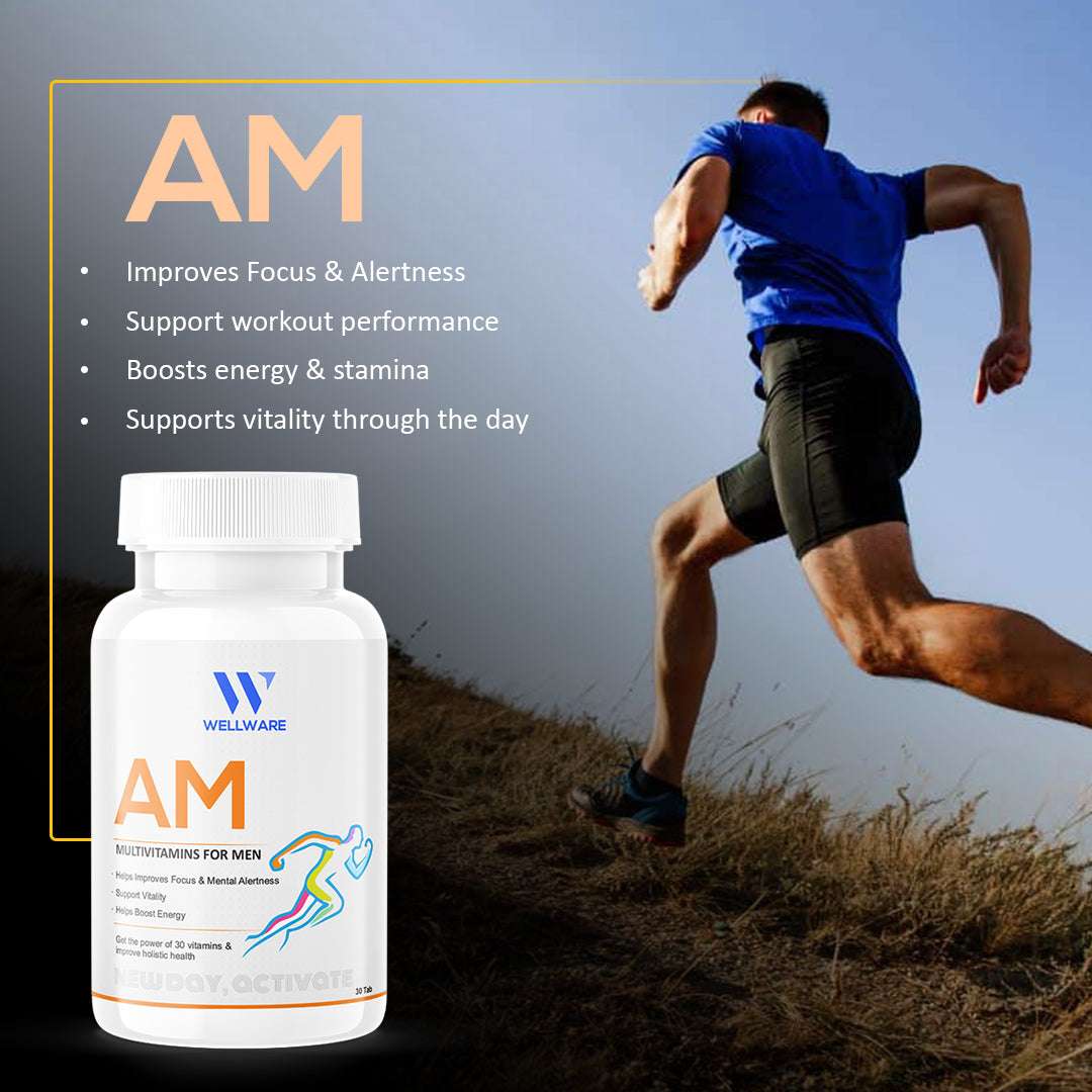 WELLWARE AM:PM Multivitamin for Men, Day & Night Formula, 60 Tablets