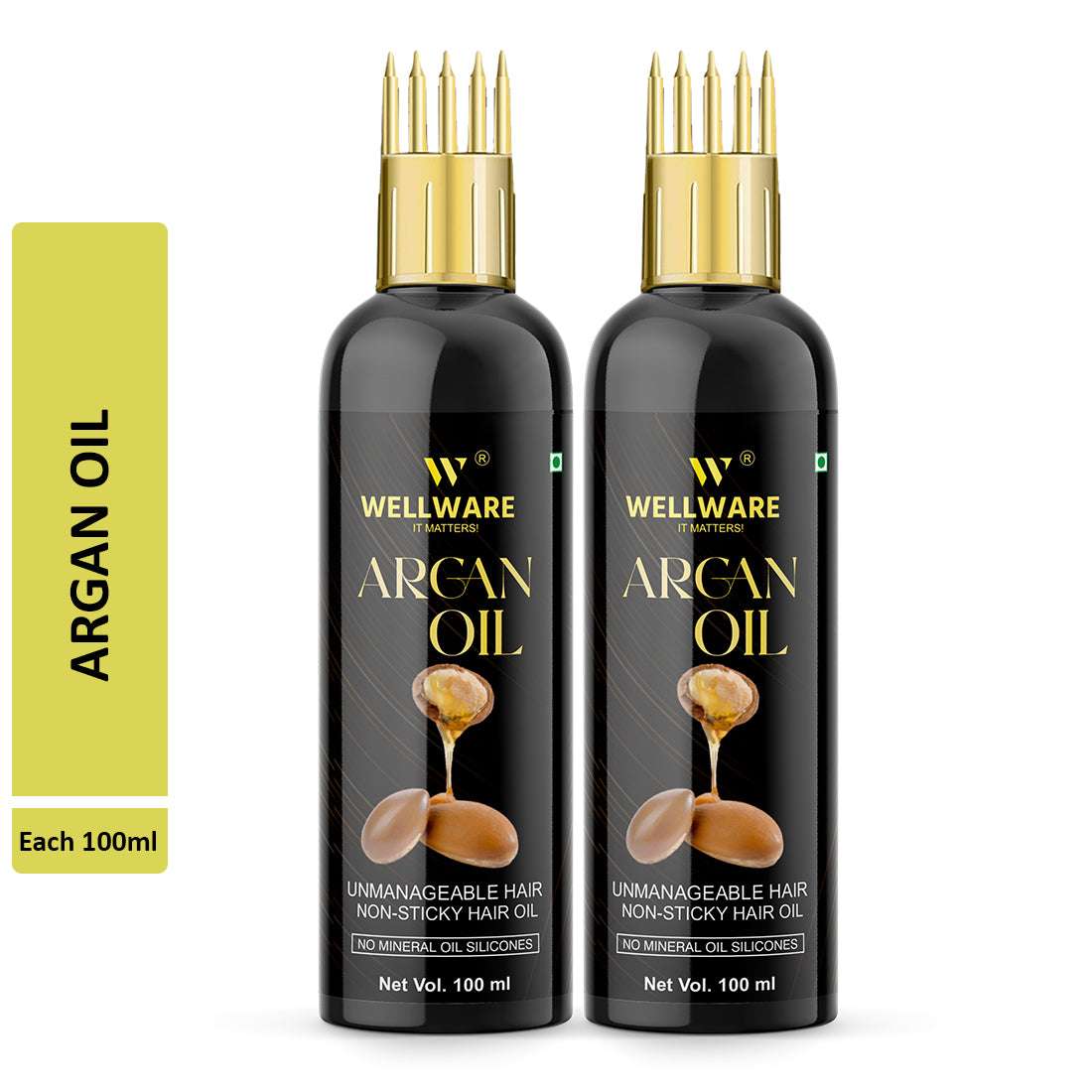 WELLWARE Cold Pressed - Sweet Almond Oil - For Skin & Hair Oil