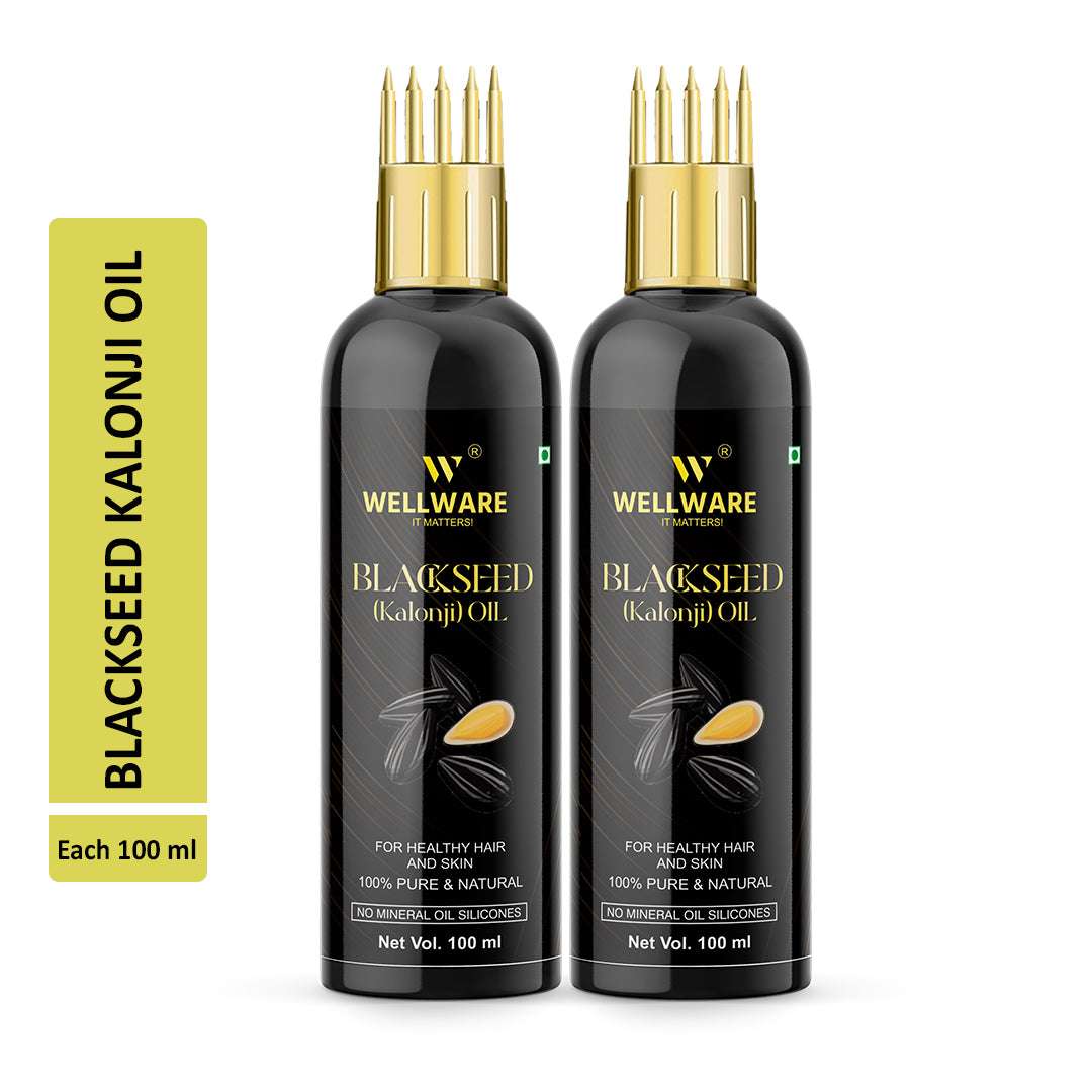 WELLWARE Blackseed Oil (Cold Pressed) For Skin and Hair | Natural and 100% Pure |(Organic) Hair Oil
