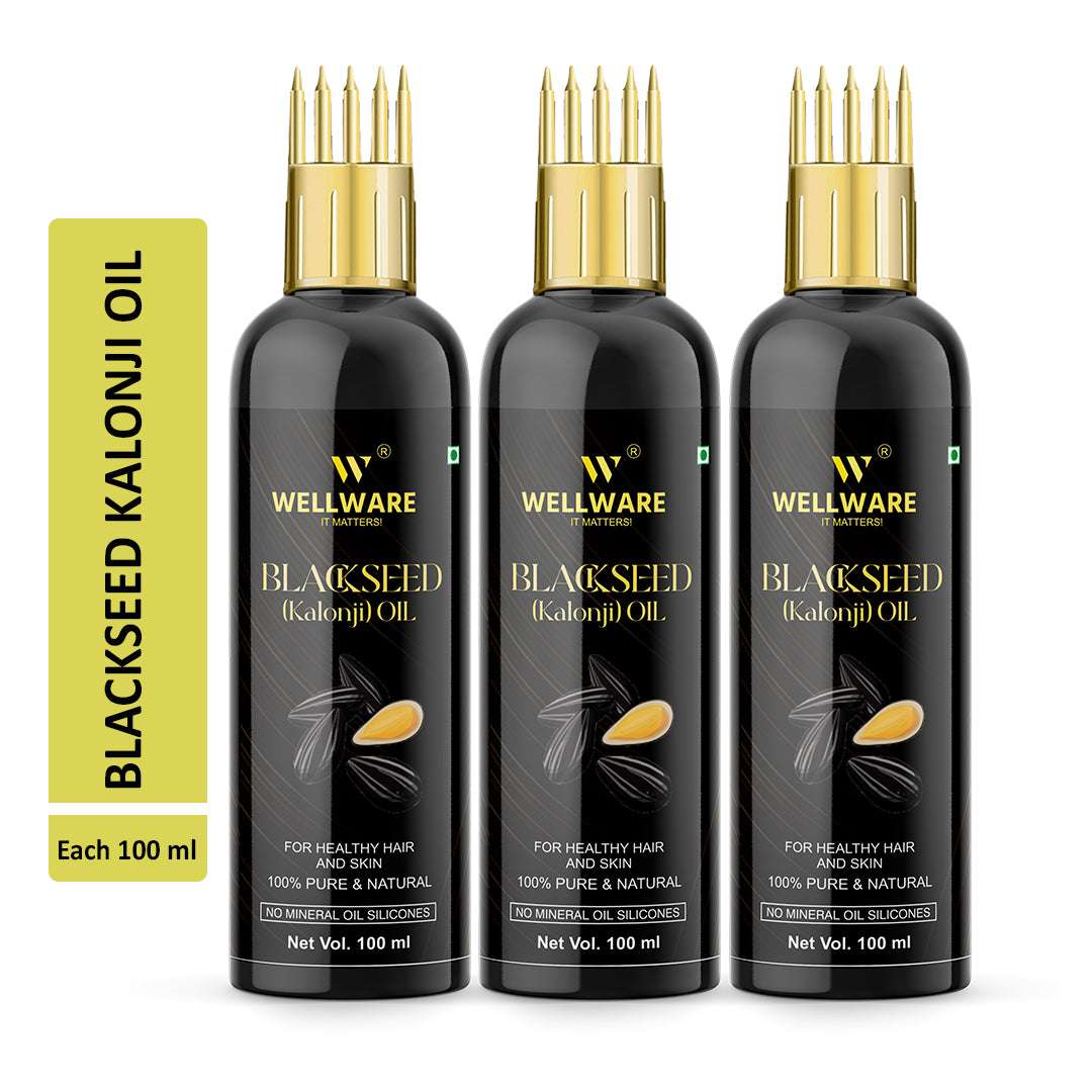 WELLWARE Blackseed Oil (Cold Pressed) For Skin and Hair | Natural and 100% Pure |(Organic) Hair Oil