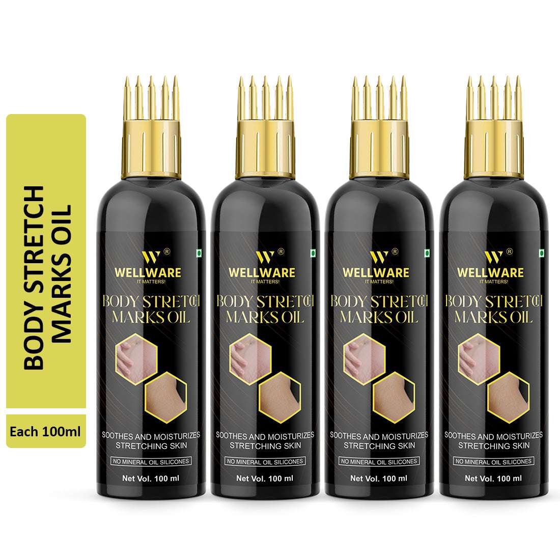 Wellware Body Stretch Marks Oil, For Day Time And Night Time