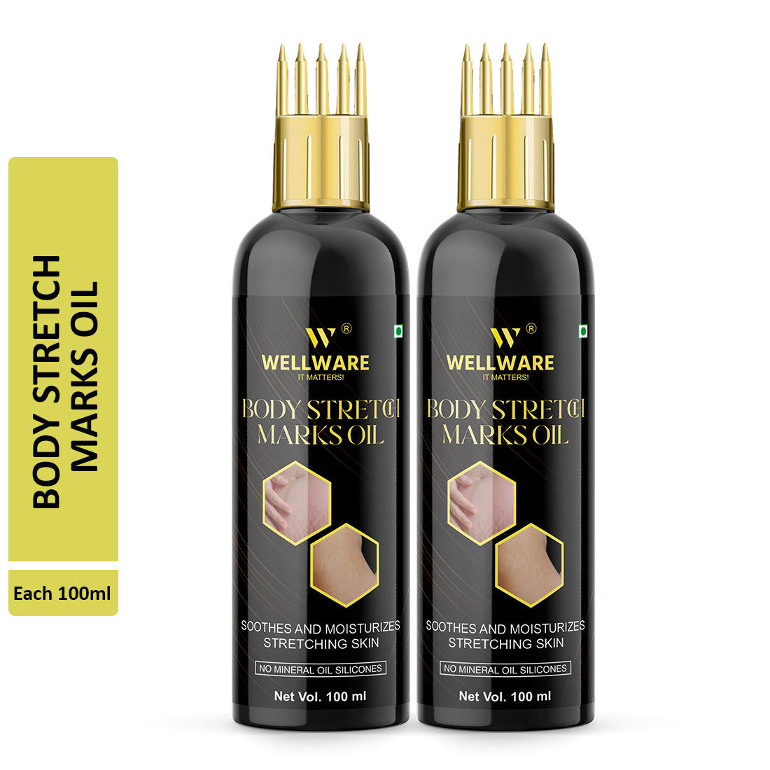 Wellware Body Stretch Marks Oil, For Day Time And Night Time