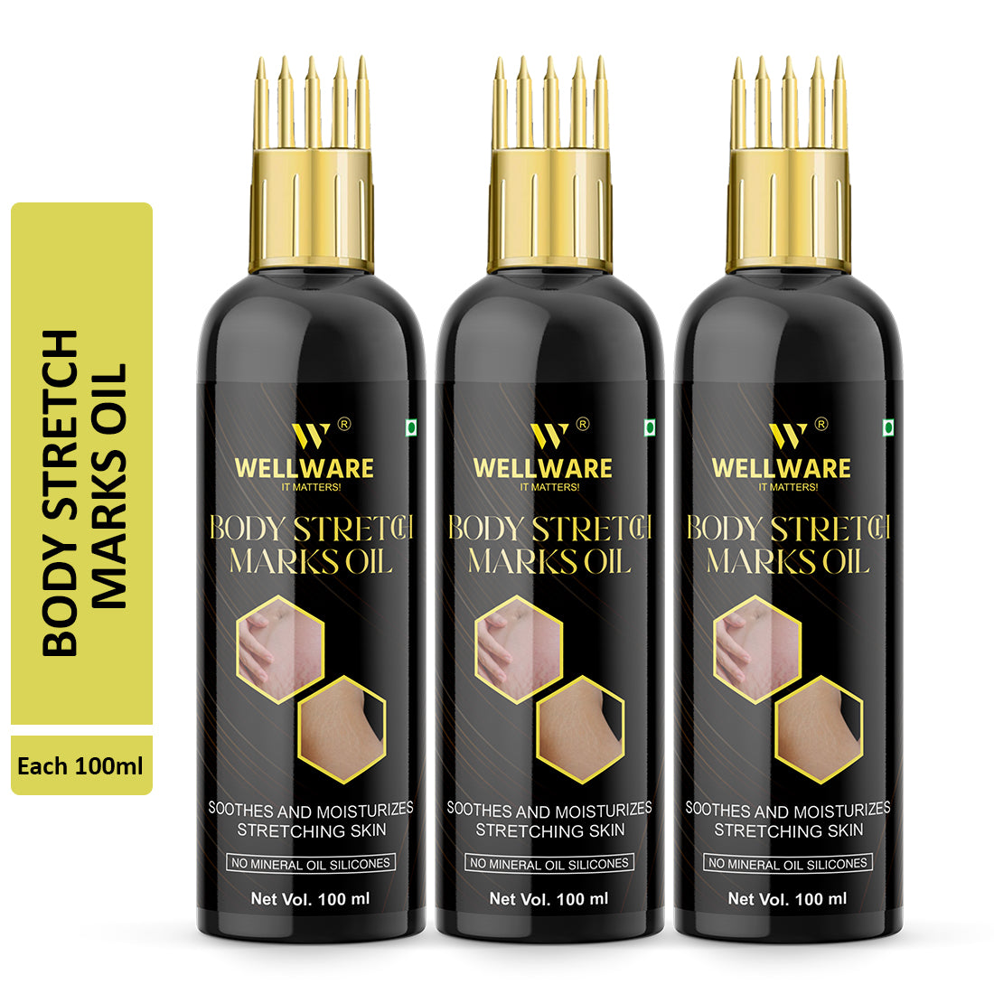 Wellware Body Stretch Marks Oil, For Day Time And Night Time