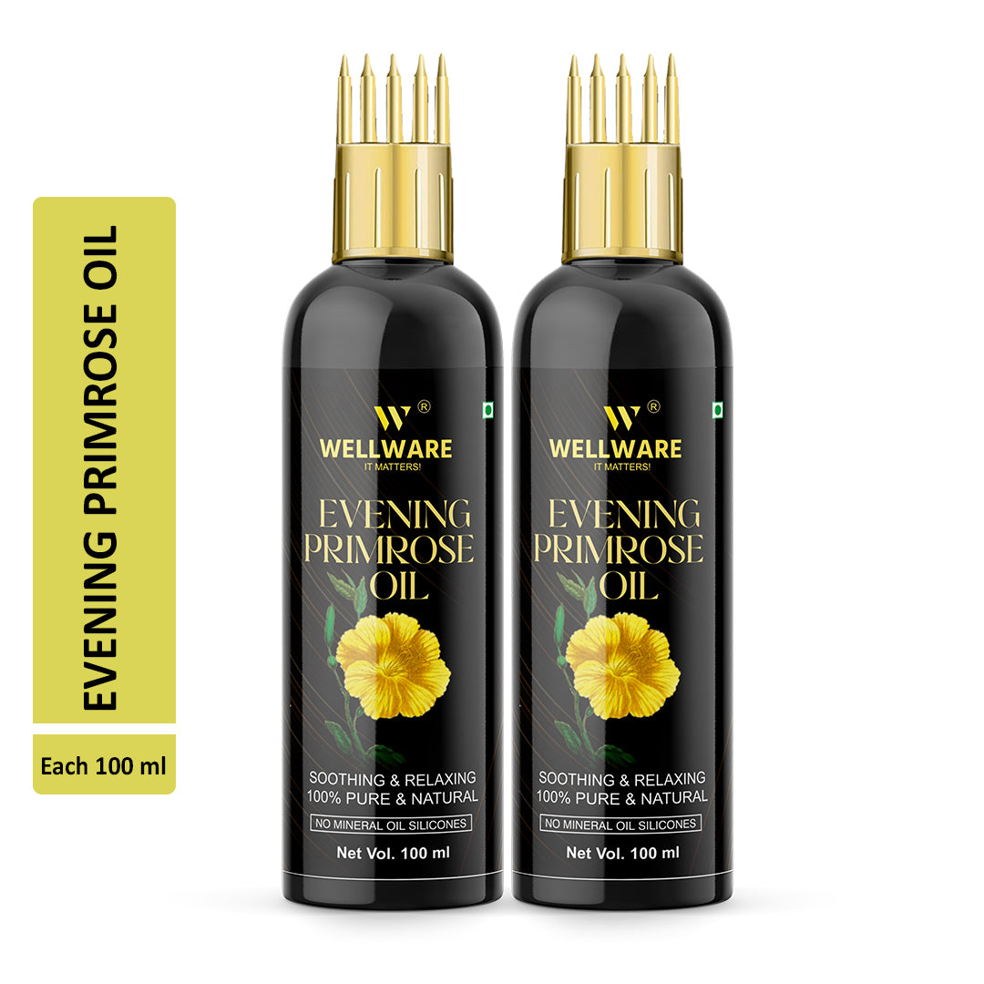 WELLWARE Premium Evening Primrose Herbal Hair Oil ( Non-Sticky)-For Strong and Shiny Hair Hair Oil