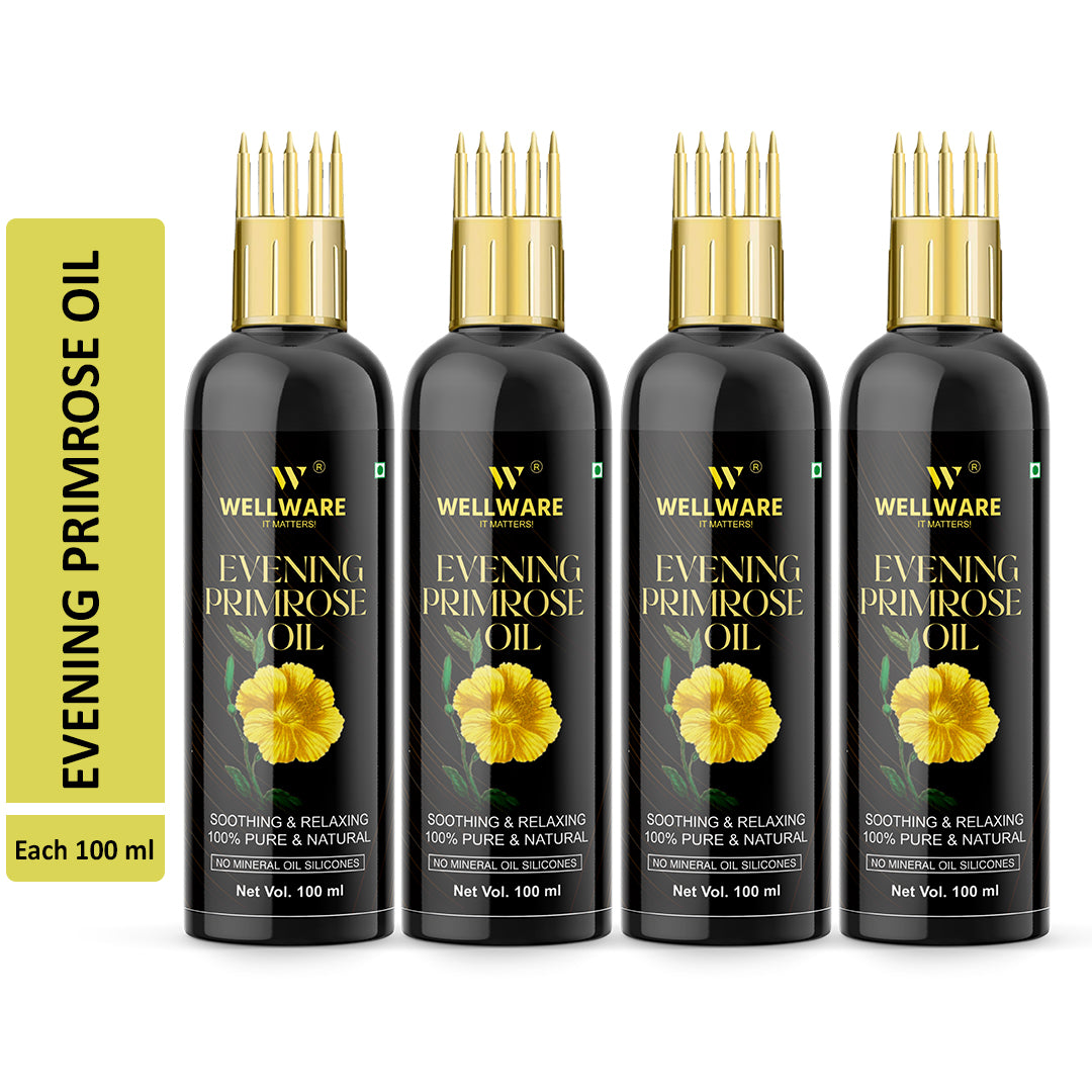 WELLWARE Premium Evening Primrose Herbal Hair Oil ( Non-Sticky)-For Strong and Shiny Hair Hair Oil