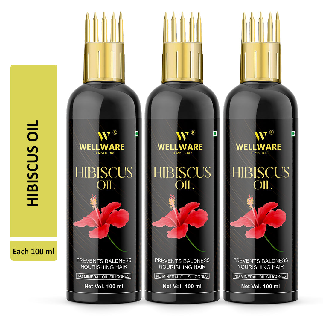 WELLWARE Hibiscus Oil for Hair growth & Hair Fall Control Oil Hair Oil