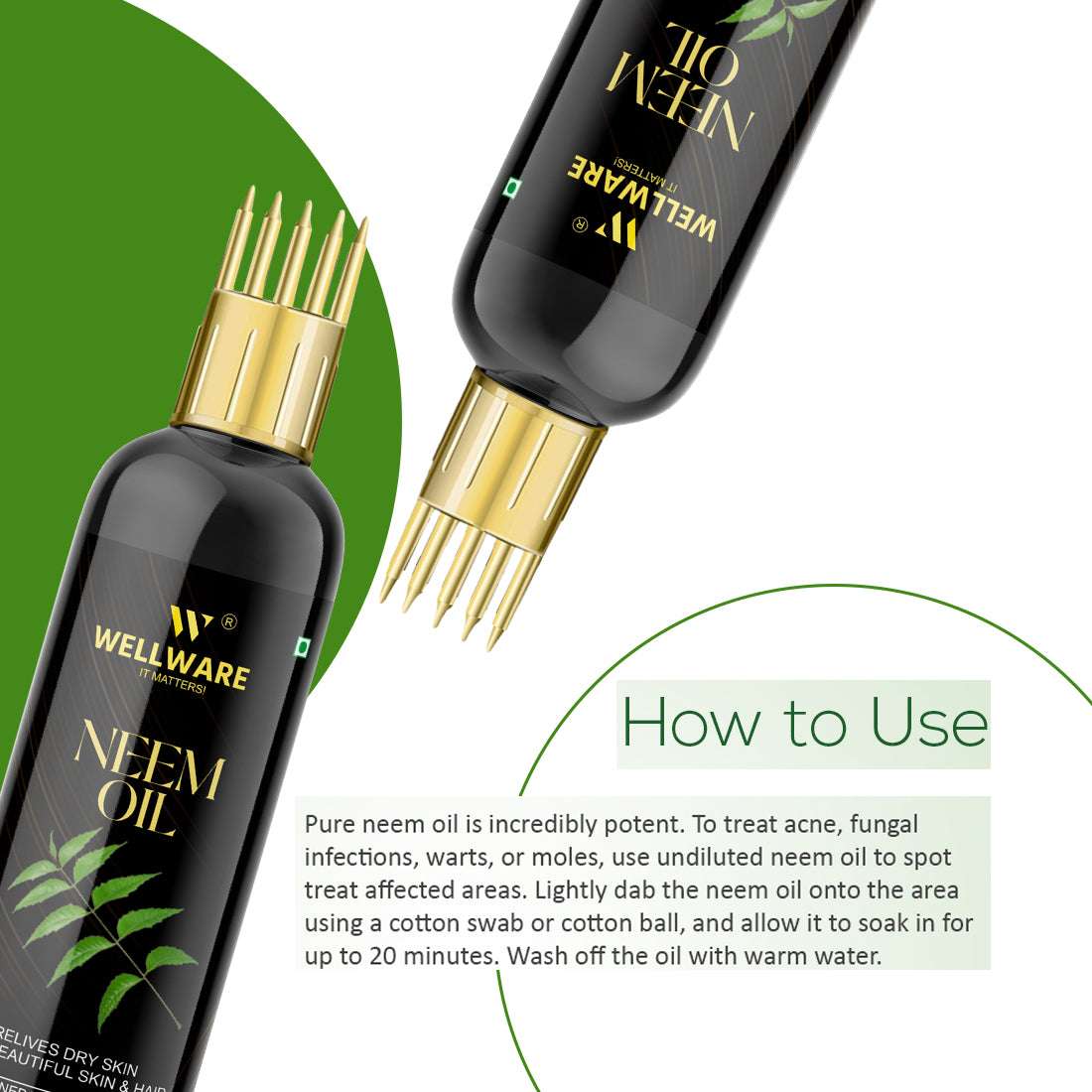 WELLWARE NeemHair growth & Hair Fall Control Oil With Applicator Hair Oil