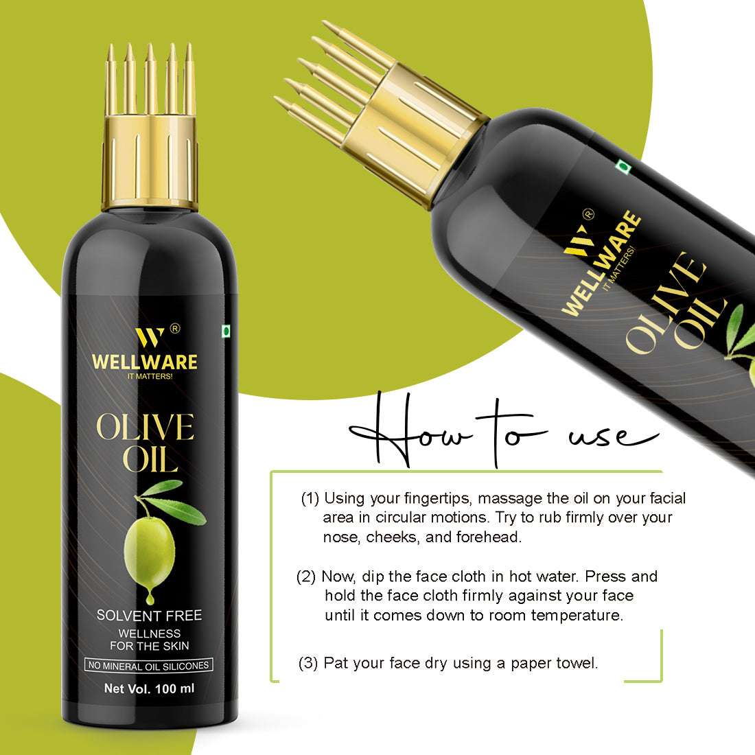 WELLWARE Olive Hair growth & Hair Fall Control Oil With Applicator Hair Oil