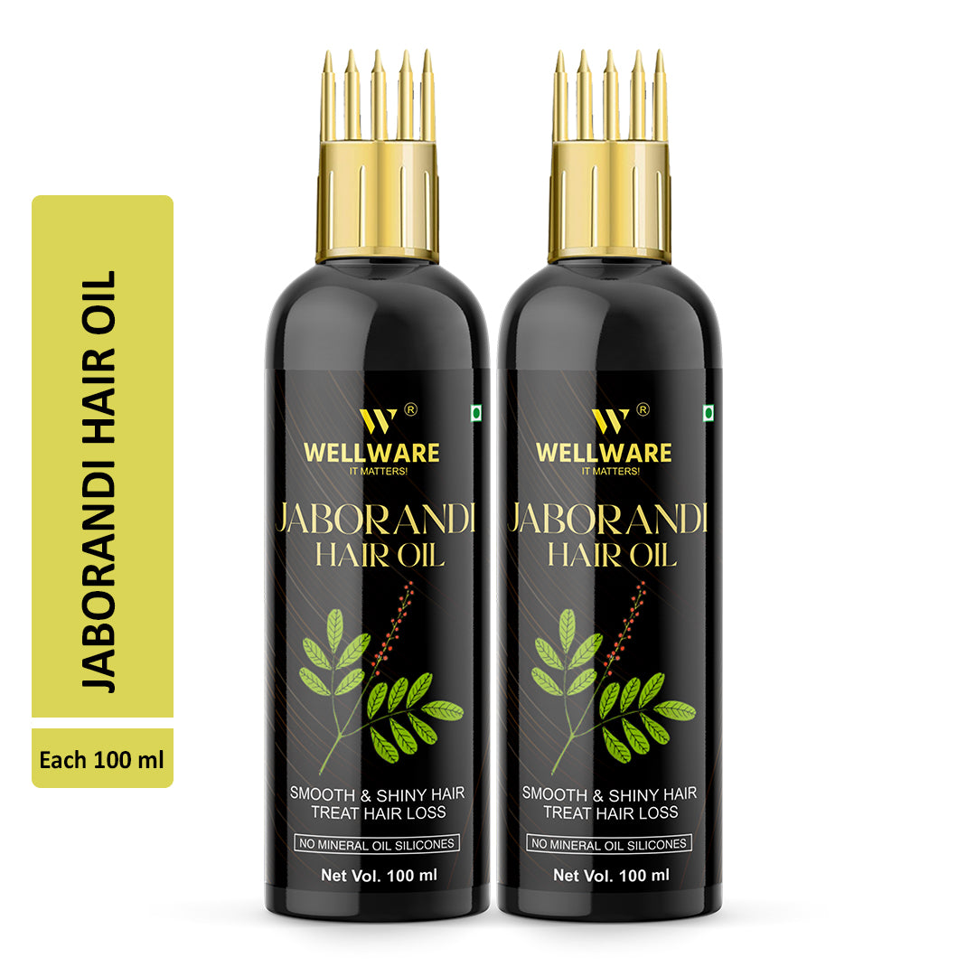 WELLWARE 100 % Pure Jaborandi New Hair Fall Control Oil With Applicator Hair Oil