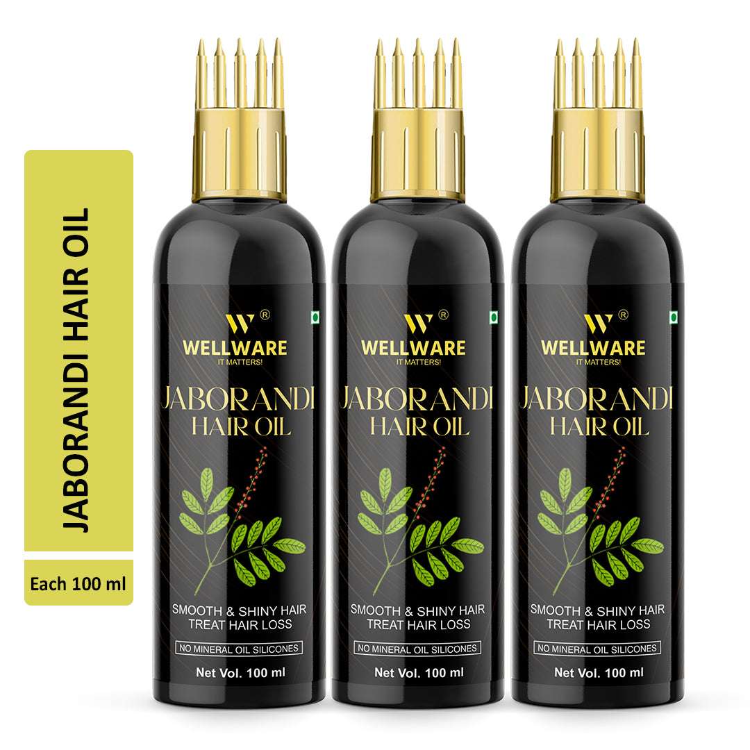 WELLWARE 100 % Pure Jaborandi New Hair Fall Control Oil With Applicator Hair Oil