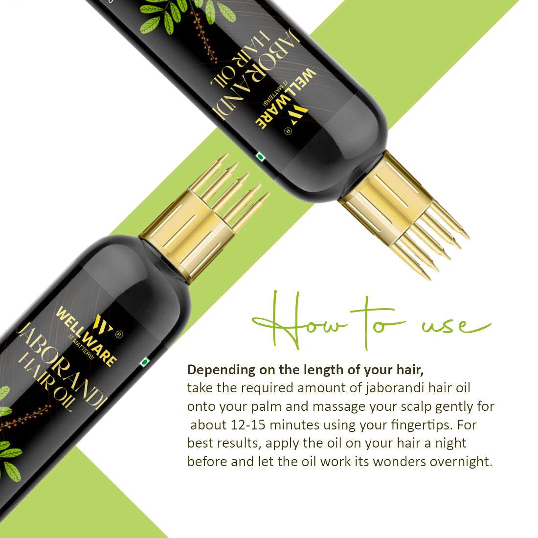 WELLWARE 100 % Pure Jaborandi New Hair Fall Control Oil With Applicator Hair Oil