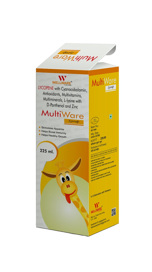 MultiWare Oral Suspension For Stimulates Appetite ,Boost Immunity & Healthy Growth Pack Of 3