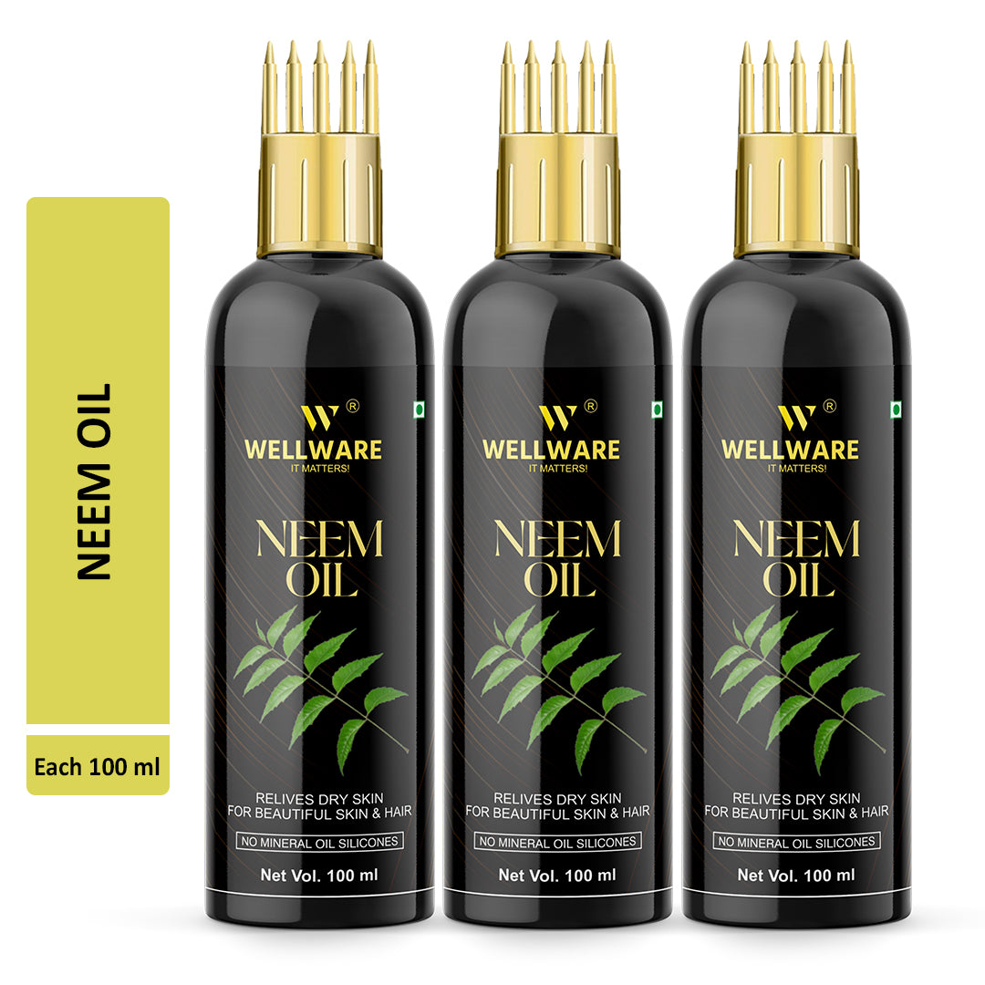 WELLWARE NeemHair growth & Hair Fall Control Oil With Applicator Hair Oil