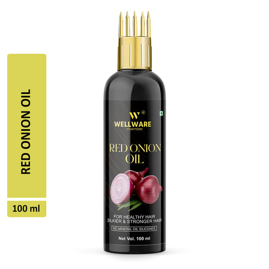 WELLWARE Red Onion Hair growth & Hair Fall Control Oil With Applicator Hair Oil