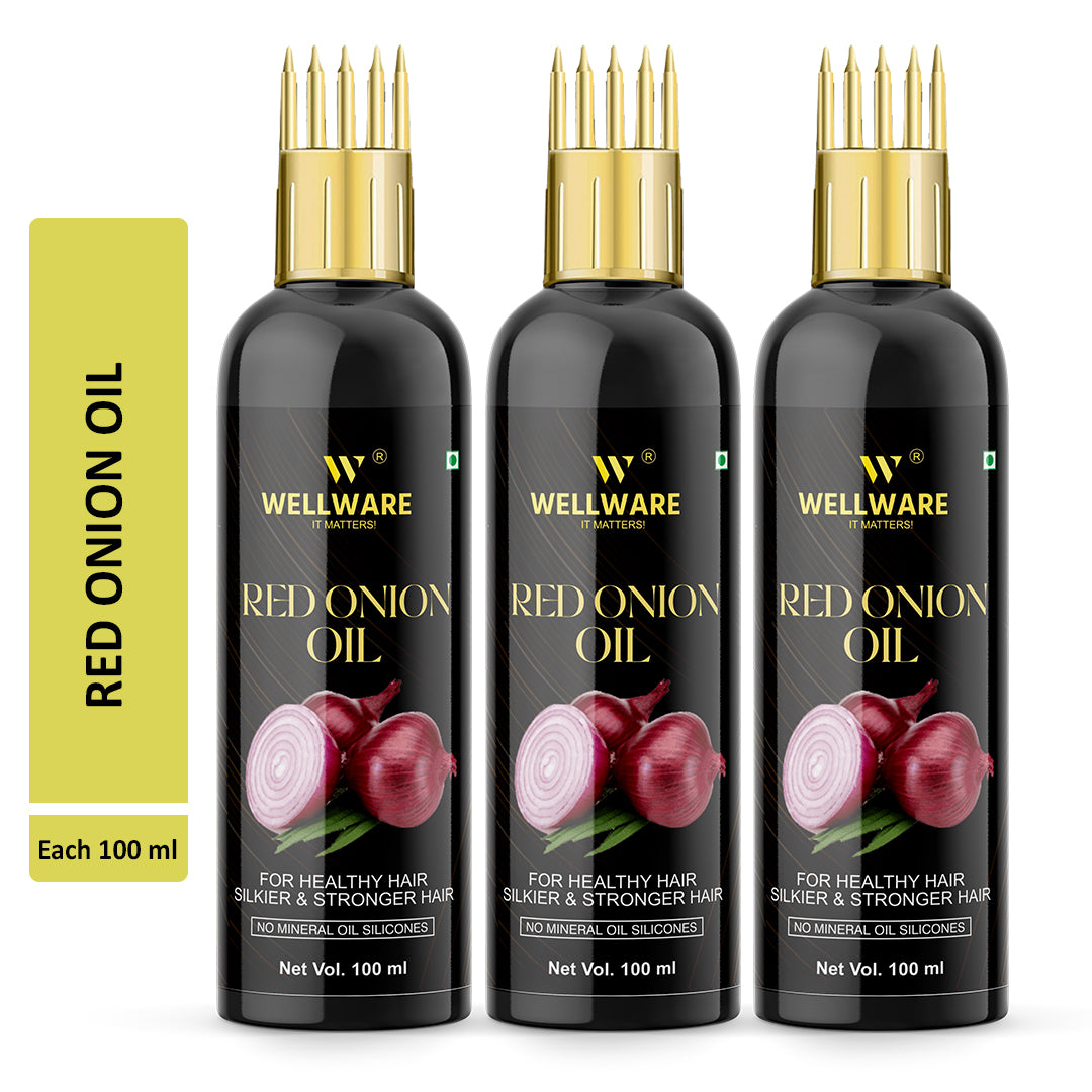 WELLWARE Red Onion Hair growth & Hair Fall Control Oil With Applicator Hair Oil