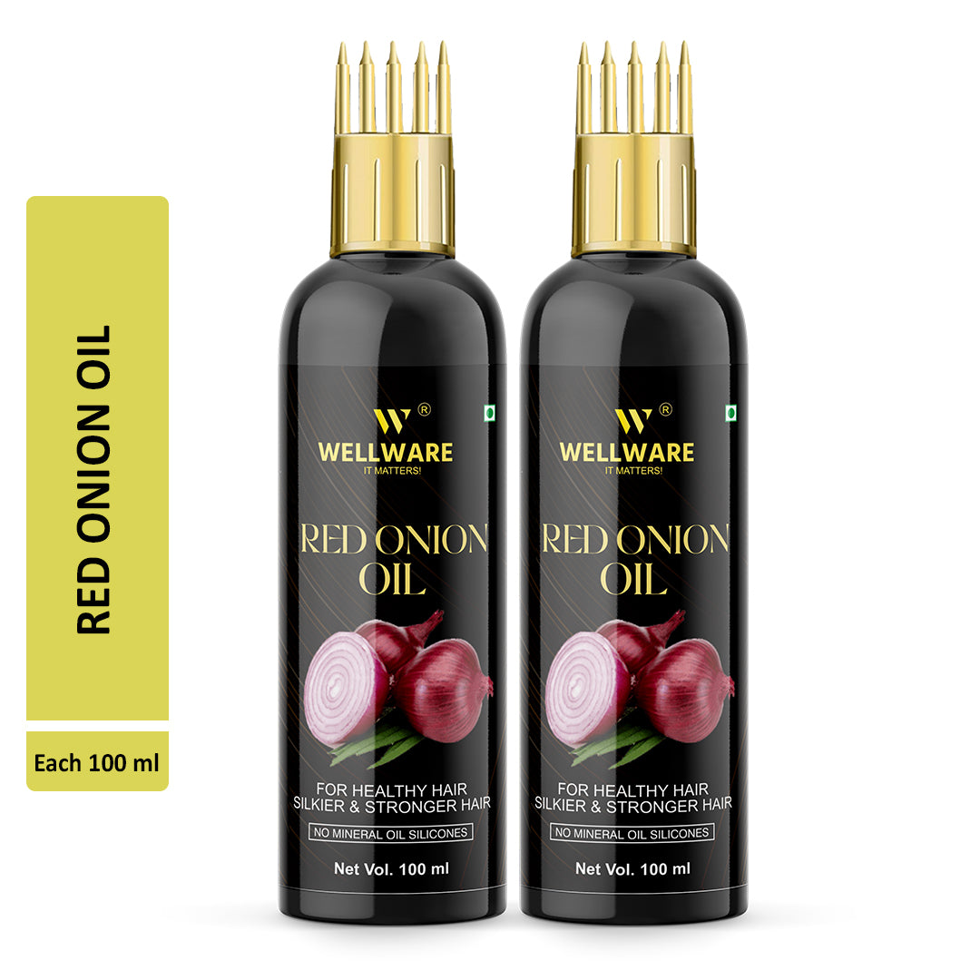 WELLWARE Red Onion Hair growth & Hair Fall Control Oil With Applicator Hair Oil