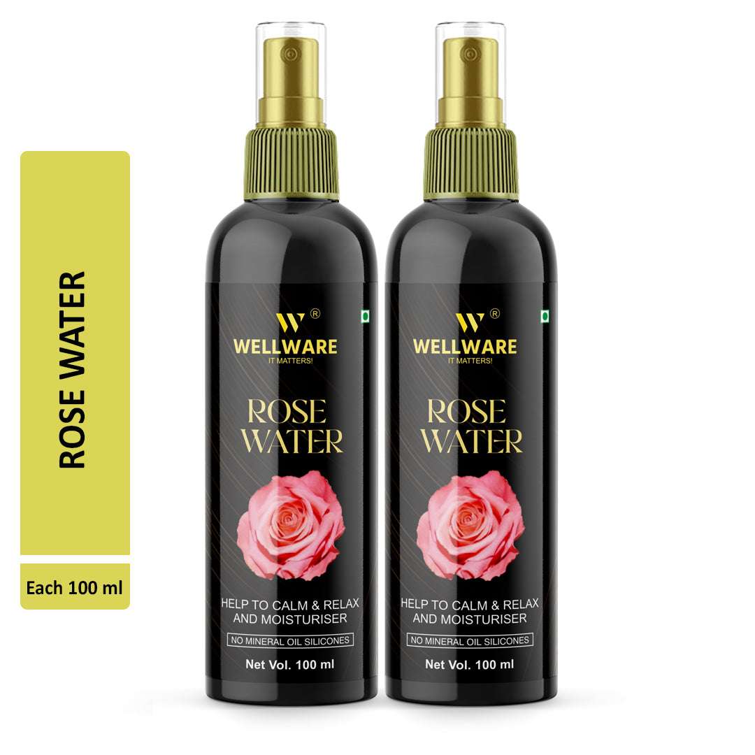 WELLWARE Pure Rose Water Men Women (100 ml)