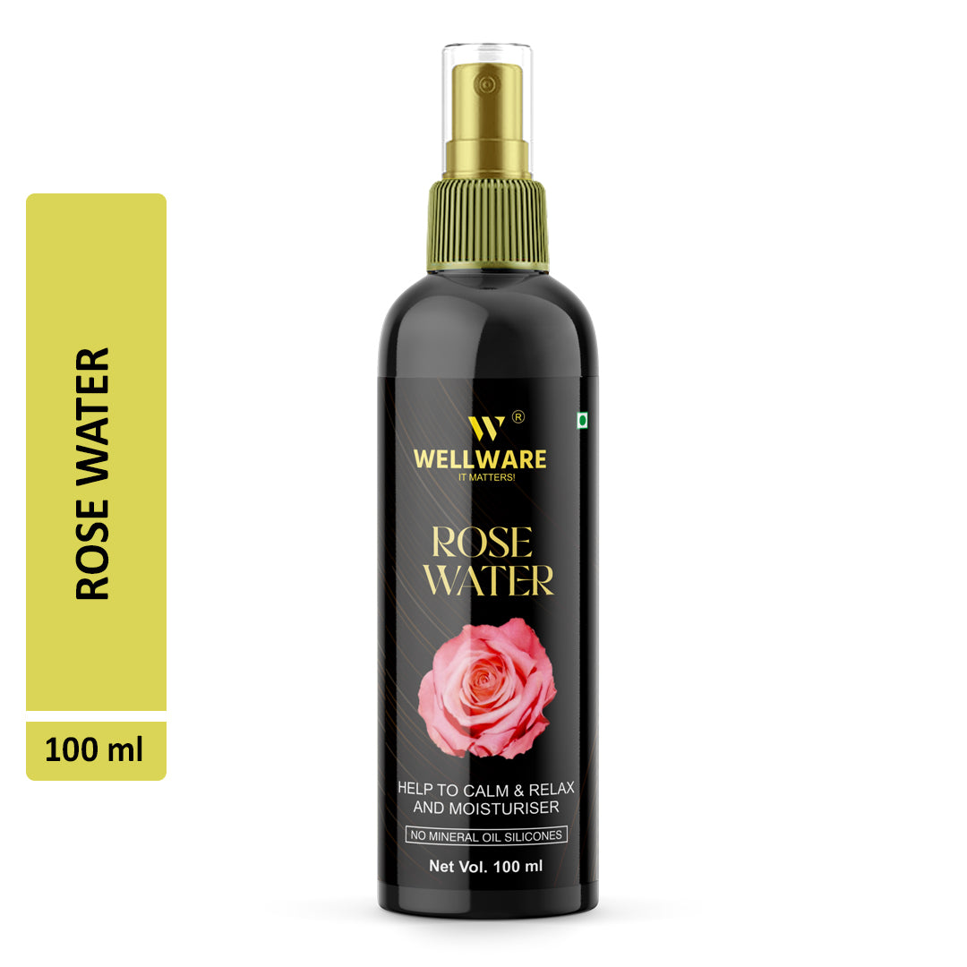 WELLWARE Pure Rose Water Men Women (100 ml)