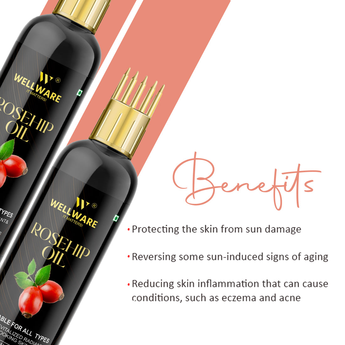 WELLWARE Rosehip Hair Fall Control Oil With Applicator Hair Oil