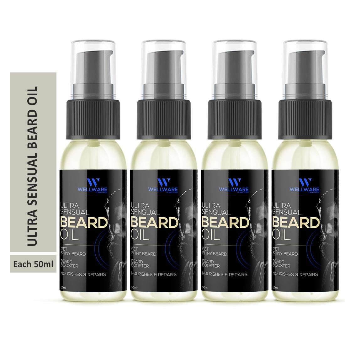 WELLWARE Beard Ultra Sensual 7x Faster Beard Growth oil-100% Natural Ingredients Based Hair Oil