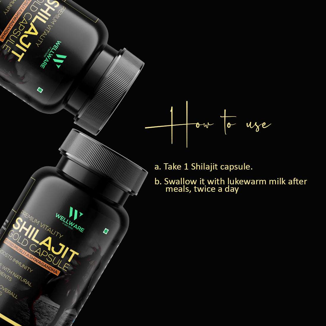 Wellware It Matters Capsule Premium Vitality Shilajit Gold Capsule