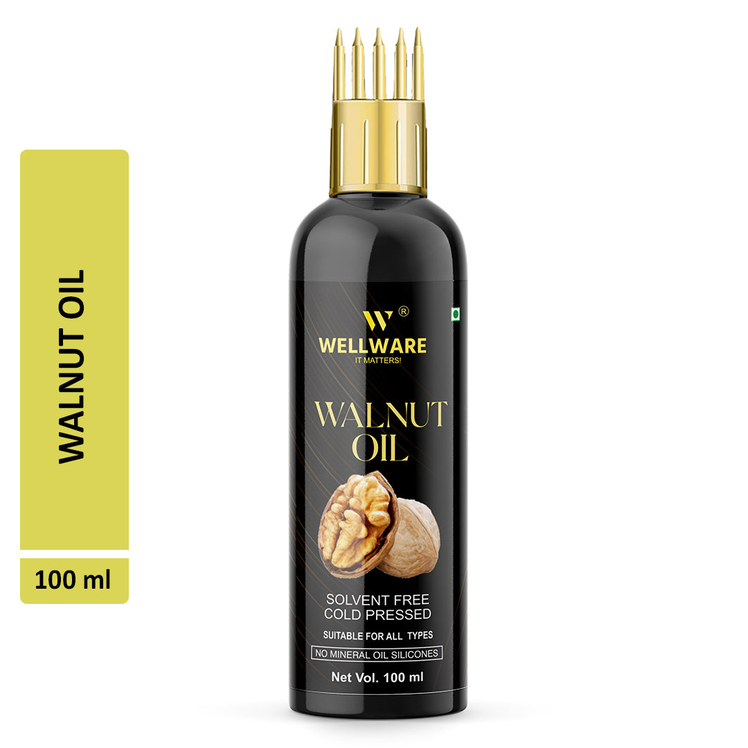 WELLWARE 100 % Pure Walnut Hair Fall Control Oil With Applicator Hair Oil