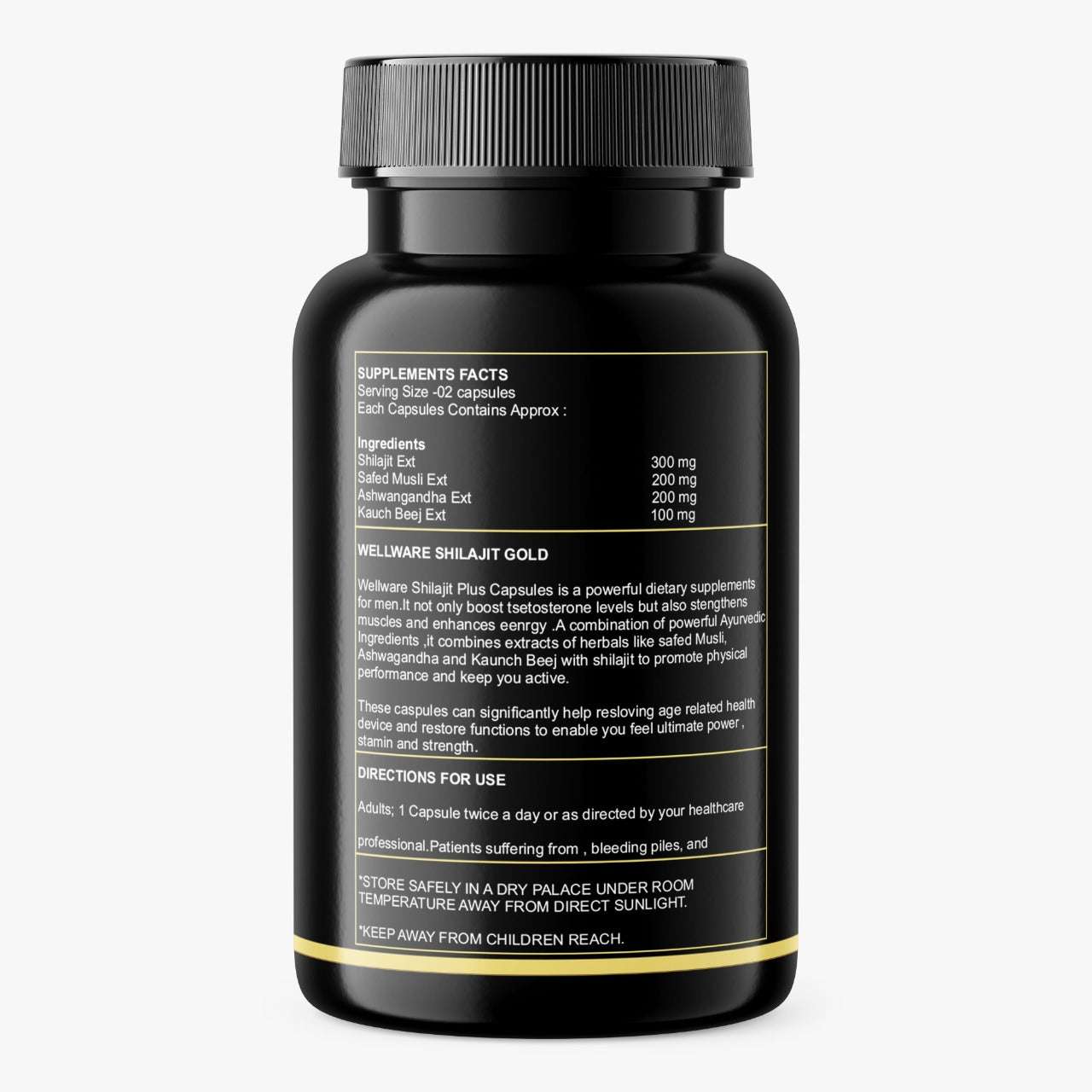 Wellware It Matters Capsule Premium Vitality Shilajit Gold Capsule
