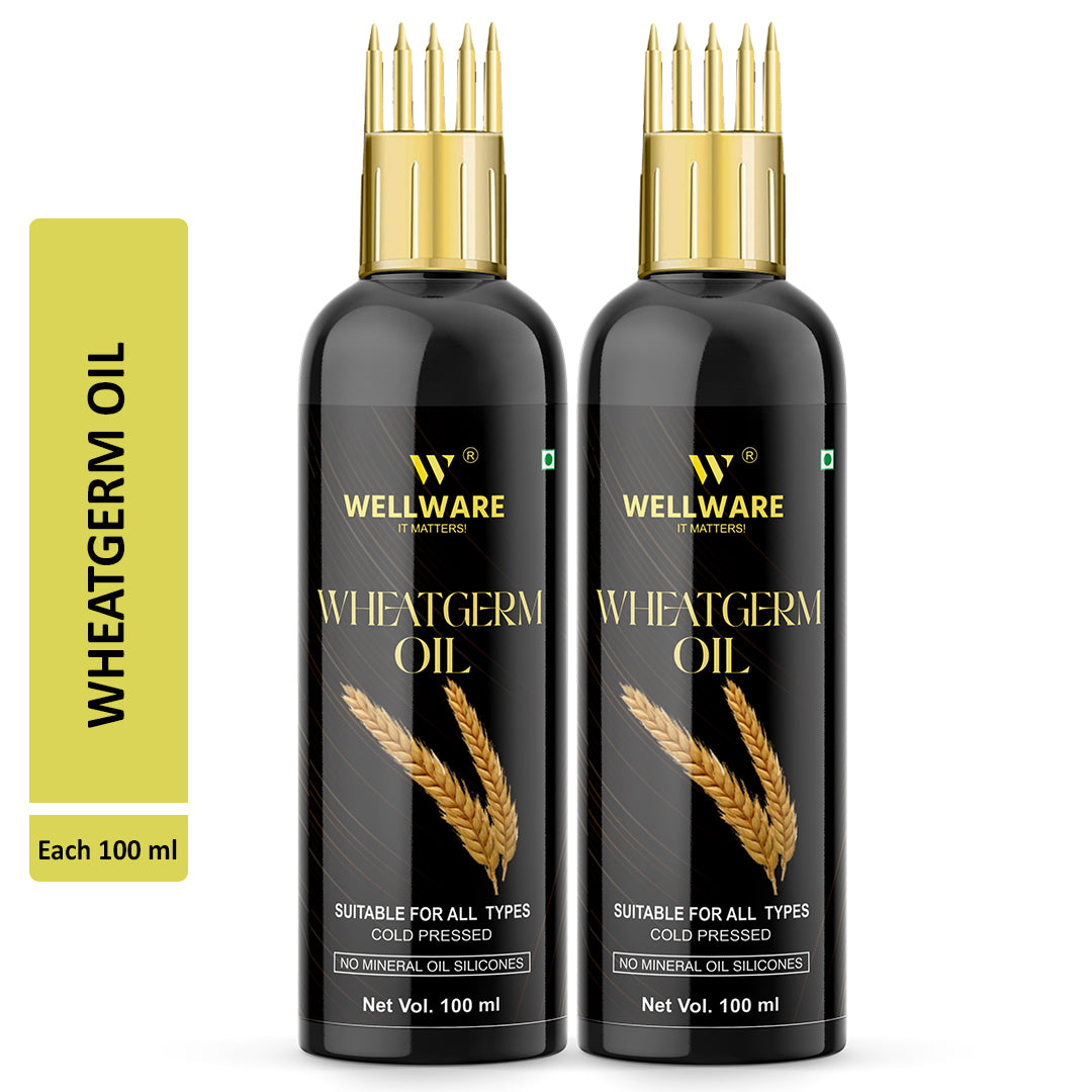 WELLWARE 100 % Pure Wheatgerm Hair Fall Control Oil With Applicator Hair Oil