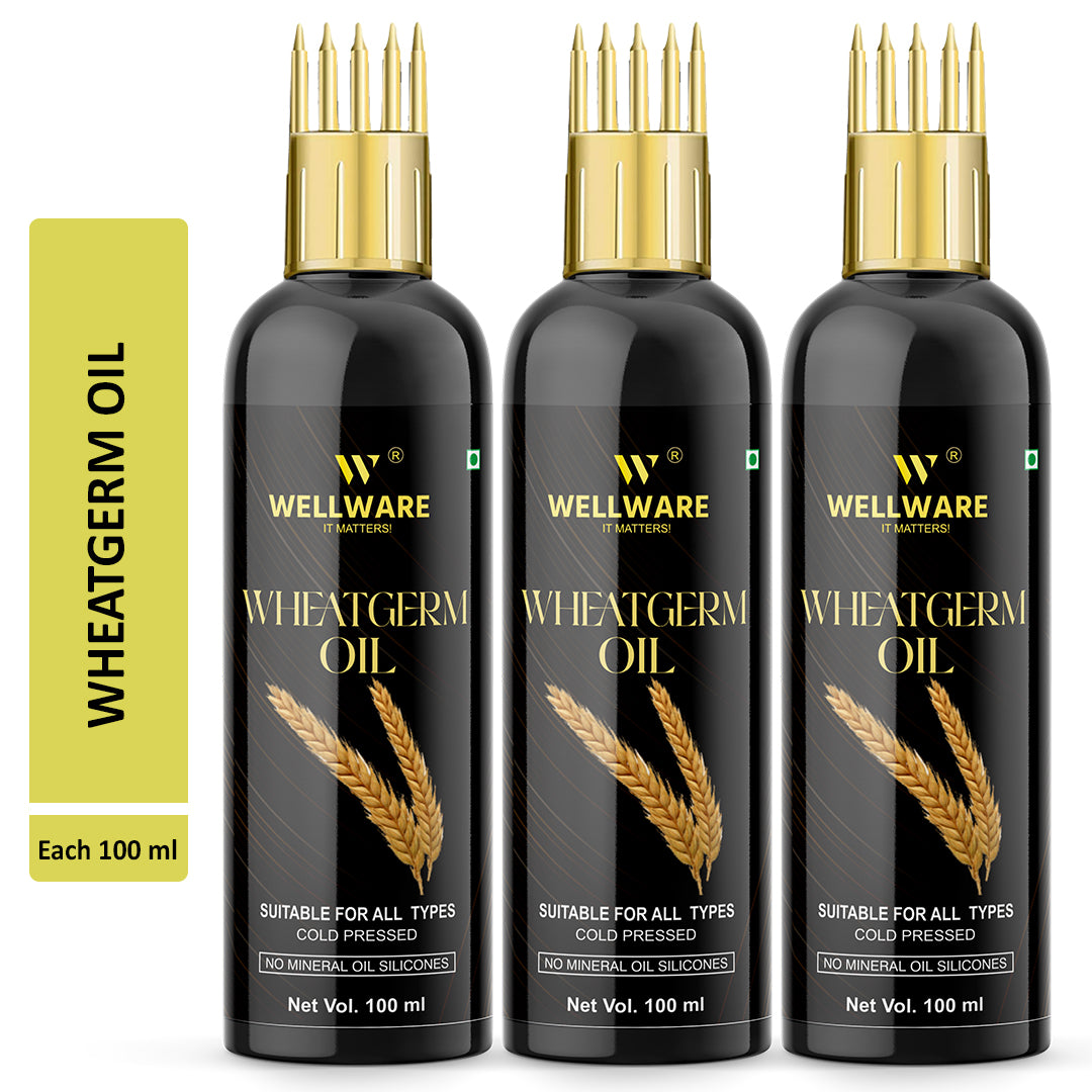 WELLWARE 100 % Pure Wheatgerm Hair Fall Control Oil With Applicator Hair Oil