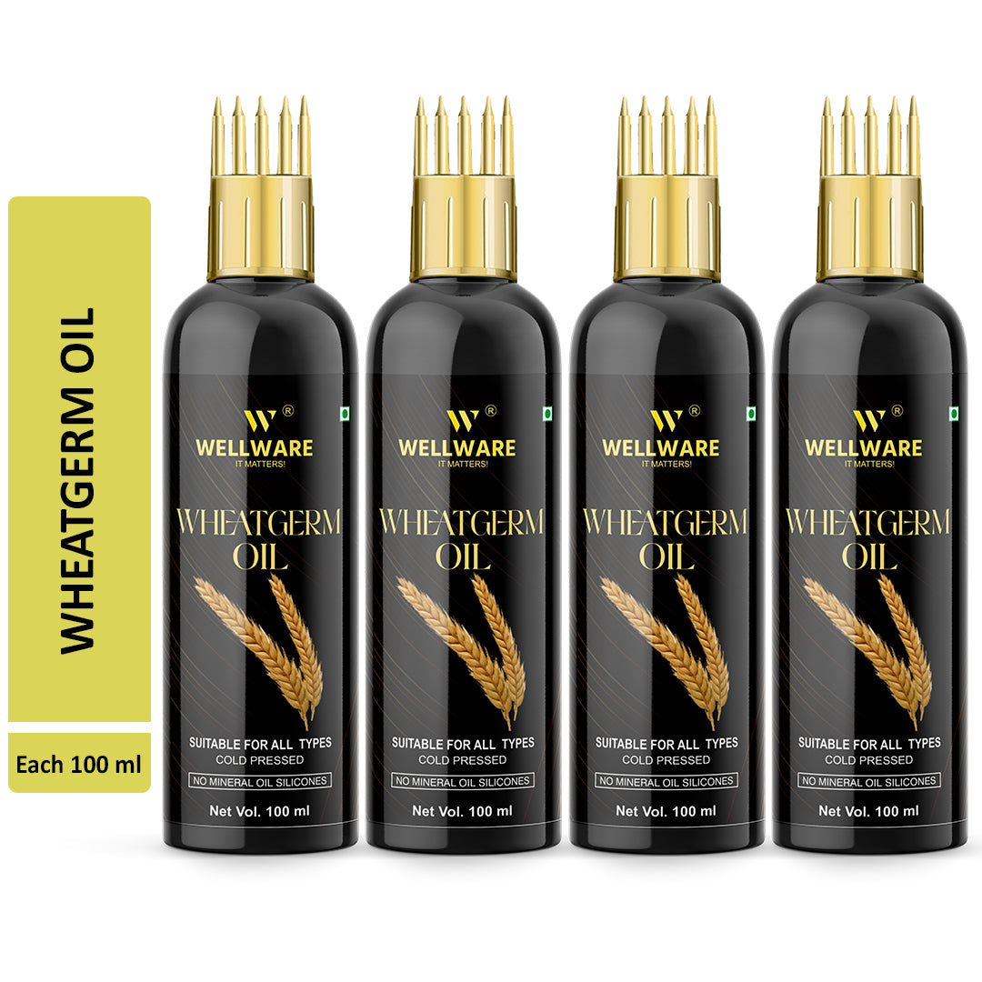 WELLWARE 100 % Pure Wheatgerm Hair Fall Control Oil With Applicator Hair Oil